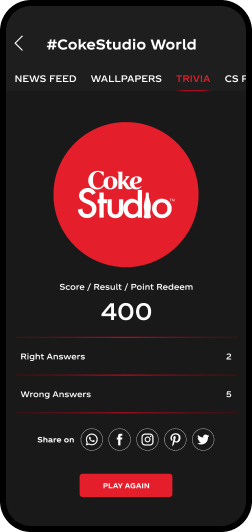 Coke mobile app design 2